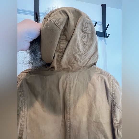 Old Navy Tan Winter Jacket Size Small - Picture 10 of 16